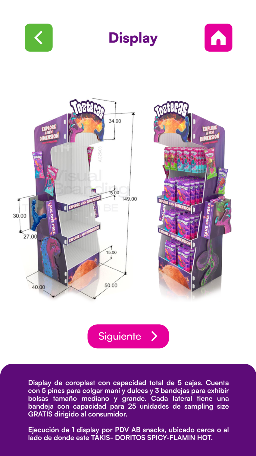 Exhibidor Toztecas
